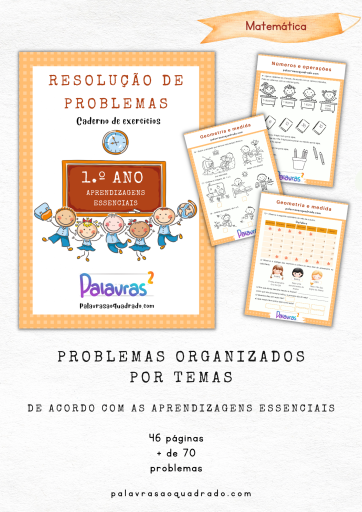 Resolução de problemas - 1.º ano - Loja Palavras ao Quadrado