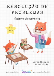 Resolução de problemas (4.º ano)