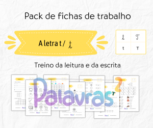 Pack – Letra t – fichas de trabalho