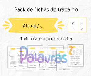 Pack – Letra j – fichas de trabalho
