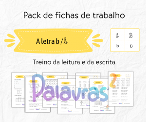Pack &ndash; Letra b &ndash; fichas de trabalho