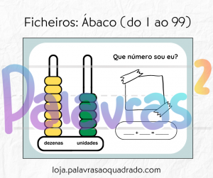 Packs - capas para a loja Ficheiros - Ábaco (do 1 ao 99)