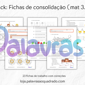 Fichas de consolidação – 3.º ano MAT