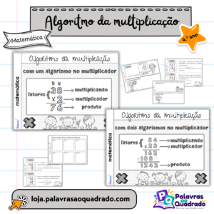 Algoritmo da multiplicação (flipbooks)