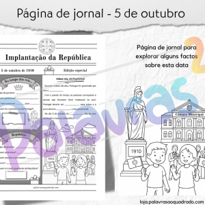 Página de jornal - 5 de outubro