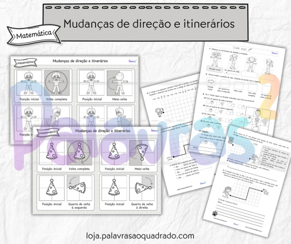 Mudanças de direção e itinerários