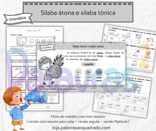 Sílaba átona e sílaba tónica