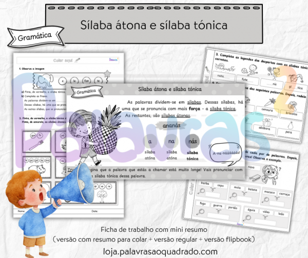 Sílaba átona e sílaba tónica