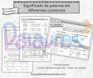 Significado de palavras em diferentes contextos