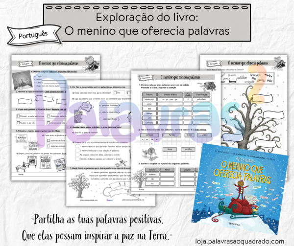 Exploração do livro: O menino que oferecia palavras