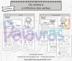 Os verbos e o infinitivo dos verbos