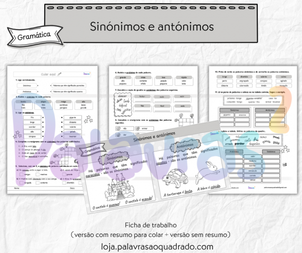 Sinónimos e antónimos