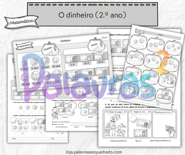 Dinheiro (ficha de trabalho)