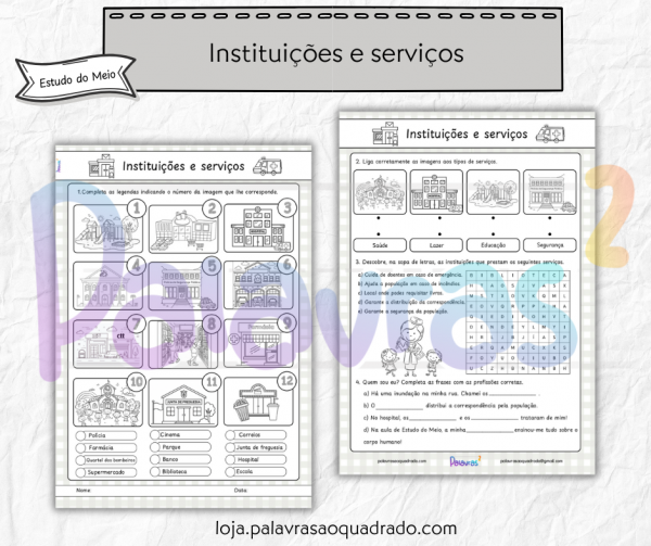 Instituições e serviços