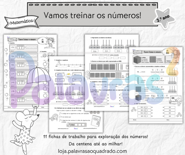 Vamos treinar os números: da centena até ao milhar!
