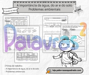 FB O corpo humano 2.º ano (6) A importância da água, do ar e do solo