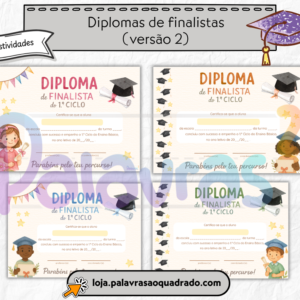 Diplomas de finalista (versão 2)