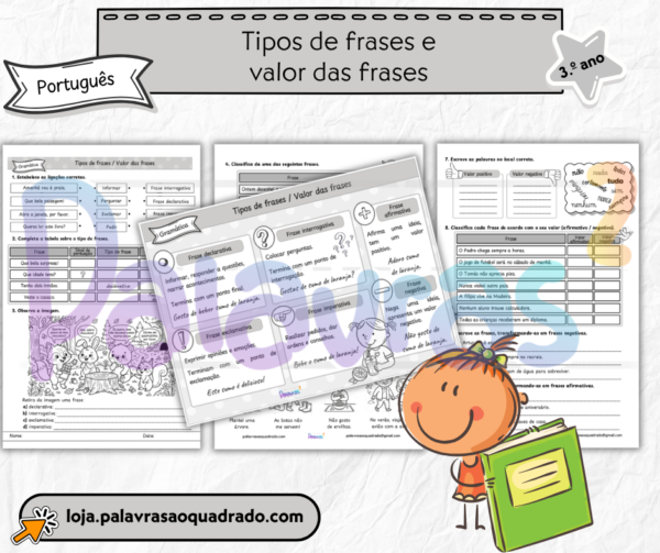 3.º ano - Tipos de frases e valor das frases