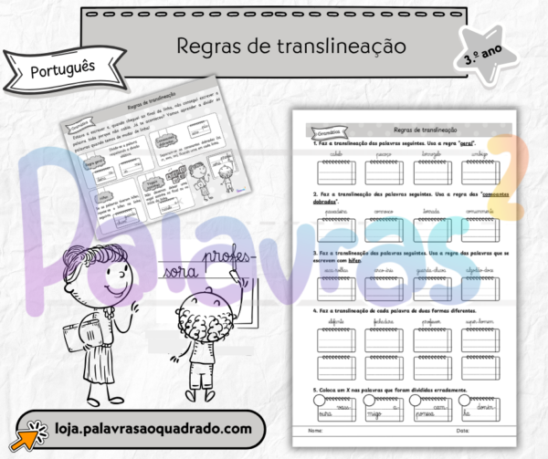 3.º ano - Regras de translineação