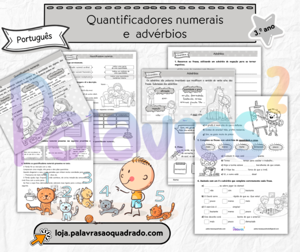 3.º ano - Quantificadores numerais e advérbios