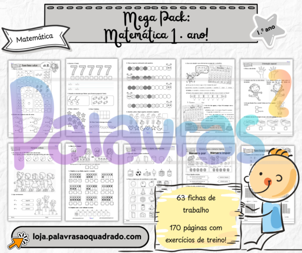 MEGA Pack - Matemática 1.º ano