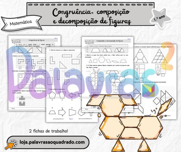 1.º ano - Congruência, composição e decomposição de figuras