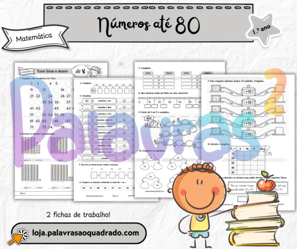 1.º ano - Números até 80