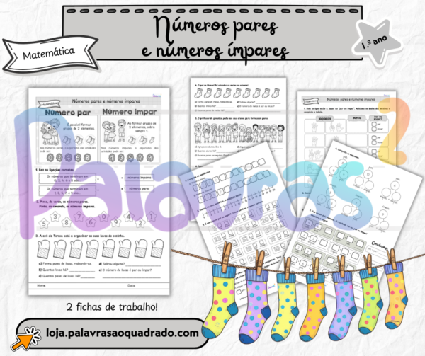 1.º ano - Números pares e números ímpares