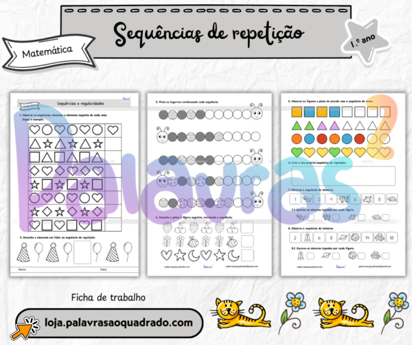 1.º ano - Sequências de repetição