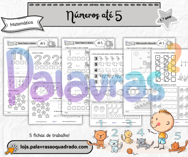 1.º ano - Números até 5