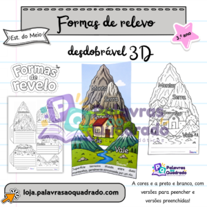 FB pub geral (12) Formas de relevo: desdobrável 3D