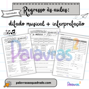 Na minha escola - Ditado musical + interpretação