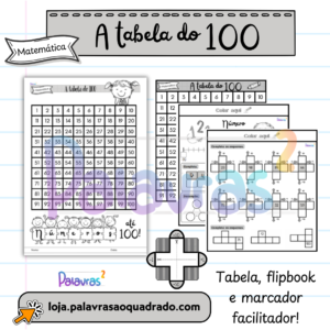A tabela do 100 - marcador + flipbook