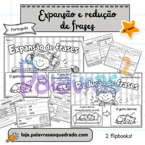 Expansão e redução de frases - flipbooks