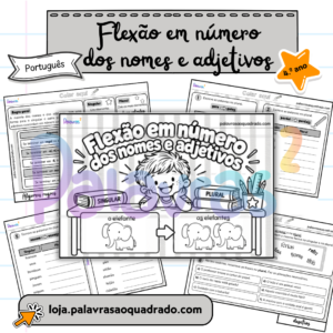 Flexão em número dos nomes e adjetivos (flipbook)