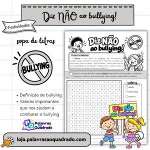 FB pub geral (33) Diz NÃO ao bullying - sopa de letras